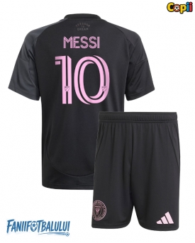Inter Miami Lionel Messi #10 Echipament de Fotbal Replică 2025-26 Copii Deplasare (+ Șorturi)
